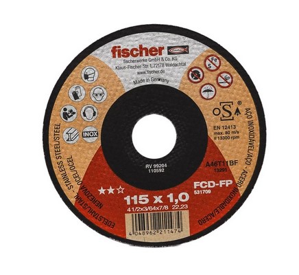FISCHER REZALNE PLOŠČE FCD-FP 115x1,0x22,23 plus
