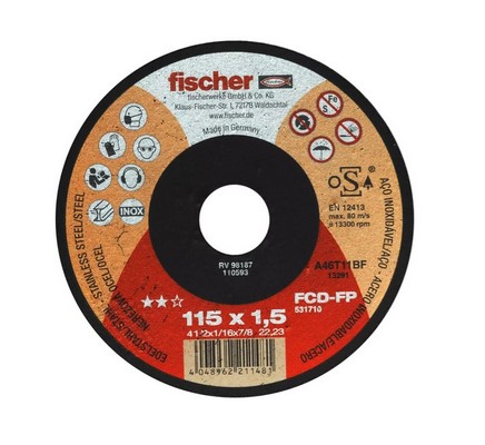 FISCHER REZALNE PLOŠČE FCD-FP 115x1,5x22,23 plus