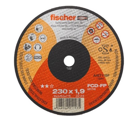 FISCHER REZALNE PLOŠČE FCD-FP 230x1,9x22,23 plus
