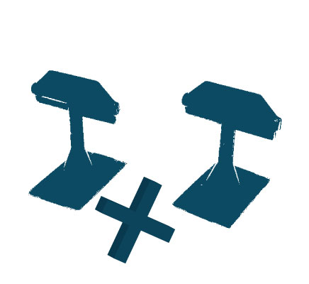 distančni križci 1 mm zav. 500 kos *KR1 GR 2/1