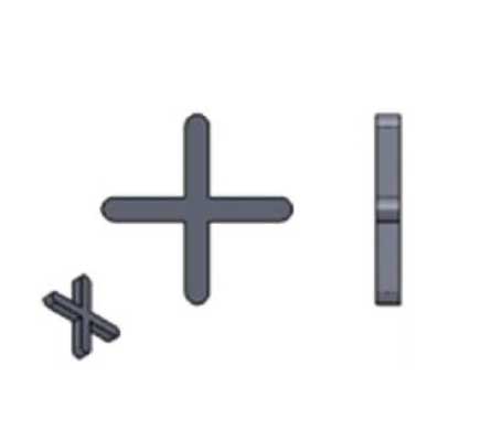 distančni križci 6 mm zav. 100 kos *KR6 GR 2/10