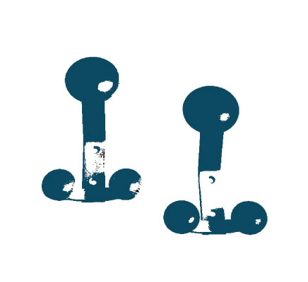 OBEŠALNIK art.K-200/5 BELI DU 1/34 *-