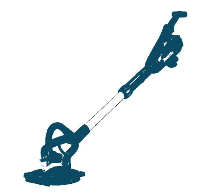 Akumulatorski brusilnik za stene