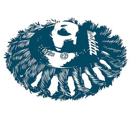 Stožčaste krtače za brusilke