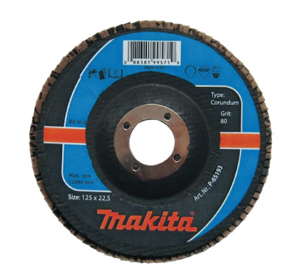MAKITA LAMELNA BRUS PLOŠČA "CORUNDUM" 125/80