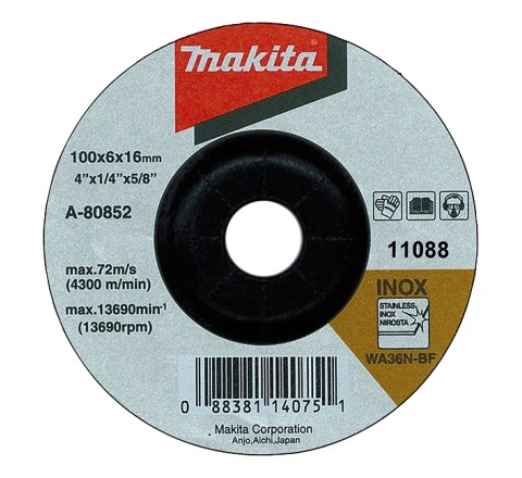MAKITA BRUSILNA PLOŠČA ZA INOX A-80656 125x6x22 MAKITA