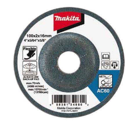 MAKITA UPOGLJIVA BRUSILNA PLOŠČA B-18502 115X3X22,23