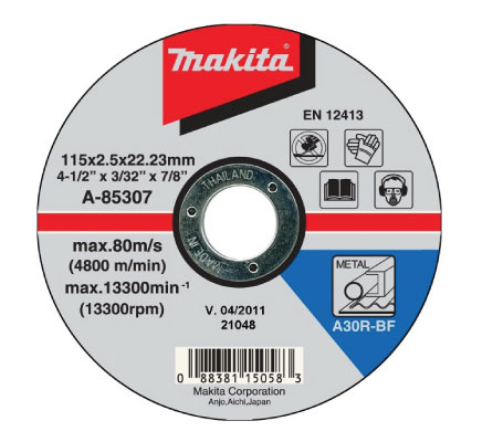 PLOŠČA REZALNA A-85307 115mm - MAKITA