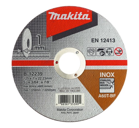 MAKITA REZALKA 125x1x22 NI VEČ B-12239 - zamenja jo E-03040