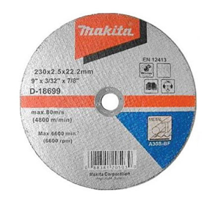 MAKITA REZALNA PLOŠČA ZA KOVINO 230x2.5x22.23 A30S - BF