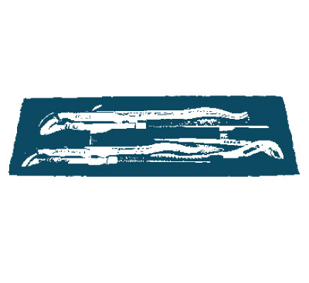 Garniture cevnih klešč