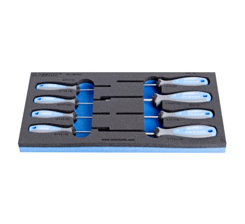 Garnitura izvijačev TBI v SOS vložku 964/9DSOS /8