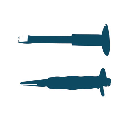 Garniture sekačev in točkal