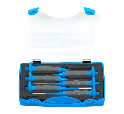 Garnitura izbijačev z ročajem v plastičn 641/6HSPB 2-8/6