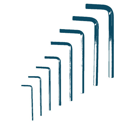 Garnitura inbus ključev v plastični škat 220/3PB1 5/64"-3/8"/8